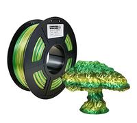 Stronghero3D PLA 3D Printer Filament 1.75 mm,Autumn,Multicolor Rainbow,Yellow Green Beige,Accuracy +/- 0.05 mm net Weight 1 kg for Ender3 Cr10