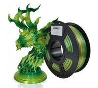 Stronghero3D PLA 3D Printer Filament 1.75 mm,Autumn,Multicolor Rainbow,Yellow Green Beige,Accuracy +/- 0.05 mm net Weight 1 kg for Ender3 Cr10