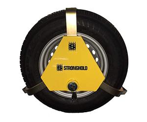 Stronghold Apex 15 Inch- 18 Inch Triangular Wheel Clamp Suitable for Caravans, Trailers, Horse Boxes, Vans and Motorhomes Tyre Width 205-225 mm Diameter 618 mm - 818 mm Sold Secure Gold Standard
