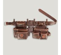 STRONGLAD Leather Carpenter Tool Belt - Top-Grain with 21 Pockets-Heavy Duty Framing Tool Belt & Carpenter Bags for Construction PR1000