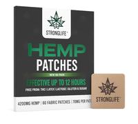 StrongLife Hemp Patches - 30 Hemp Oil Patches - 70mg per Pack with Total of 2100mg -12 Hour Transdermal Adhesive Clear Patchese - Hemp Cream Topical Alternative (60 Fabric Patches)