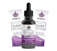 Stronglife Sleep Support Oil Drops - Promotes Restful Deep Sleep - Contains Valerian Root Magnesium L Theanine & Chamomile Extract - Natural Melatonin Alternative - 30ml
