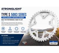 Stronglight 130 Bcd Shimano Chainring Silver 53t 53t Silver