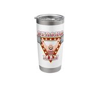 Strongman Circus Carnival Costume Strong Man Theme Party Stainless Steel Insulated Tumbler