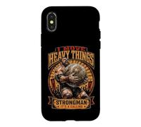 Strongman Its A Calling I Move Heavy Things Stones Lifting Case for iPhone X/XS