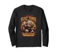 Strongman Its A Calling I Move Heavy Things Stones Lifting Long Sleeve T-Shirt