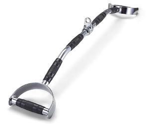 Strongology 100cm LAT BAR ATTACHMENT Multiple Triple Rubber Grips Target Multiple Areas Heavy Duty Gym Cable Pull Bar