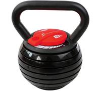 Strongology 7-in-1 Adjustable Smart Kettlebell up to 18kg Black with Red Dial Home Fitness Gym Equipment