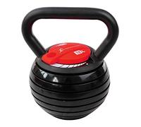 Strongology 7-in-1 Adjustable Smart Kettlebell upto 18kg Black with Red Dial Home Fitness Gym Equipment