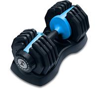 Strongology Adjustable Smart Dumbbell 2.5kg to 25kg Single Home Fitness Training Weights Black Blue
