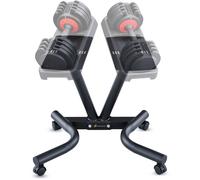 Strongology Durable Steel Adjustable Dumbbell Universal Floor Stand, Space Saver Adjustable Weights Rack