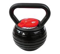 Strongology HERCULES18 7-in-1 Adjustable Smart Kettlebell upto 18kg Black with Red Dial Home Fitness Gym Equipment