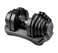 Strongology Home Fitness Adjustable Smart Dumbbell from 5kg to 40kg Training Weights in Black