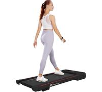 Strongology MOTIONIC Black Home and Office Ultra Quiet Adjustable Speed 1-8km/h Slimline 2.5HP Bluetooth Treadmill with LED Display - Fully Assembled