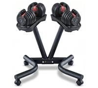 Strongology RELENTLESS24 Dumbbells & POWERDOCK Stand Home Gym Set in Black Strongology Black
