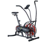 Strongology SCORPION Assault Bike - Compact Home Fitness Stationary Bike for Full Body Workouts with Smooth Fan Resistance and LCD Display