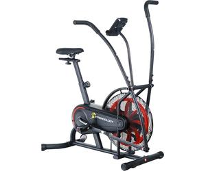 Strongology SCORPION Assault Bike - Compact Home Fitness Stationary Bike for Full Body Workouts with Smooth Fan Resistance and LCD Display