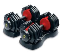 Strongology Urban25 Home Fitness Black Red Adjustable Smart Dumbbells from 2.5kg upto 25kg Training Weights