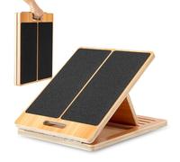 StrongTek Portable Wooden Slant Board for Stretching & Rehabilitation - 5 Angles Adjustable, Non-Slip, 350 lbs Capacity, Durable, Ideal for Exercise, Therapy, and Flexibility Training