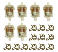 Strongthium 1/4 Gas Inline Fuel Filter Replacement for 6mm-7mm ATV Scooter Go Kart Dirt Bikes Snow Blower Motorcycle Lawn Mower Taotao Small Tractors Snow Mobiles Garden Tillers Generators