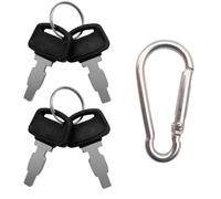 Strongthium 4-Pack Ignition Keys with Keyring Replaces 35111-880-013 35111-880-003 Compatible with Honda GX160 GX200 GX270 GX390 Engines Petrol Generators Belle Mixers