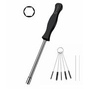 Strongthium 4mm Hex Head Carburettor Adjustment Tool with 5 Cleaning Brushes (5910 890 2307) Screwdriver Kit Compatible with Stihl Husqvarna Ryobi Echo 2-Stroke Strimmer & Chainsaw