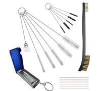 Strongthium Carburetor Cleaning Kit Carb Brushes Tools Needle Set for Welder Chainsaw Cutting Torch Tips Firing Stove Burner Holes Spray Guns Cleaners