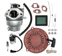 Strongthium GCV160 Carburettor Service Kit with Pull Start Assembly Ignition Coil Air Filter Spark Plug Governor Springs Fits Honda GCV135 GCV160 5.5HP Petrol Lawnmower