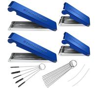 Strongthium Multi-Purpose Carburetor Cleaner Tool Kit Recoil Wire Needle & Nylon Brush Set with Storage Box for Welding Nozzles Carb Jets Strimmers Motorbike Shower Heads Spray Guns