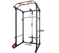 Strongway® Multi-Gym Power Cage with Dual Pulley System Pull Up Bar Squat Rack Power Rack Weight Lifting Home Gym Fitness