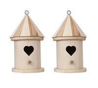 Stronrive 2 Wooden Bird Houses, Window Bird Nest For, Nesting Box