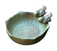 Stronrive Bird Bath, Bird Feeder, Ceramic Bird Bath, Bird Bath For Wild Birds, Water Bath For Garden, Patio, Balcony, Backyard Outdoor Indoor Aquarium Bird Feeder, Home Decoration (Diameter 16 cm)