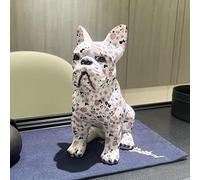 Stronrive Colourful Graffiti Bulldog Sculptures, Graffiti Art Standing French Bulldog Statue Ornament, Home Decor Bulldog Splatter Colorful Dog Art Figurine Resin Craft Ornament Dog Lover