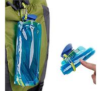 Stronrive Foldable Sports Bottle - 700ML Water Bottles Water Pouch - Soft & Flexible Folding Flat Bottle for Outdoor Sports Travel - Easy Roll Up & Lightweight