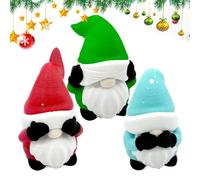 Stronrive Gnome Figurines, 3D Printed Little Gnomes, Cute Dwarf Toys Decorations for Boy Girl Men Child Desktop Christmas Halloween