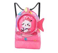 Stronrive Kids Swimming Bag Drawstring Bag, Waterproof Thick Cords Dry-Wet Separation Shoe Compartment Beach Backpack, Kid Cartoon Animals Swim Bag Sports Gym Backpack For Girls Boys