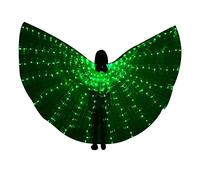 Stronrive Led Wings for Women - Belly Dance Wings - Belly Dance Costume with Colorful Led Lights and Telescopic Sticks