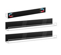 Stronrive Magnetic Bookshelf,Strong Magnetic Book Shelf | Acrylic Reusable Kitchen Organizer Shelves, Floating Fridge Rack For Whiteboard Kids Room