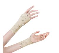 Stronrive Palmless Sports Gloves - UV Protection Fingerless Gloves - Ventilated Workout Gloves with Integrated Wrist Wraps Perfect for Outdoor
