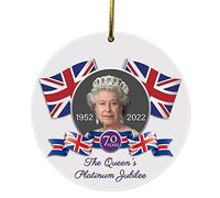 Stronrive Queen Elizabeth Memorial Hanging Ornaments | Acrylic England Queen Pendants | Mourning for The UK Her Majesty | Souvenirs Decorations Tree Decorations