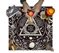 Stronrive Tarot Card Cloth, Tarot Card Spread Cloth, Portable Decorative Divination Cards Table Birthday Gift for Beginner