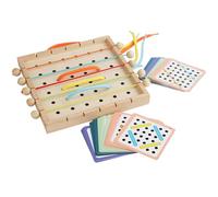 Stronrive Toddler Threading Toys - Educational Lace Game | Fun Travel Game Wooden Lacing Threading Toy Early Learning Fine Motor Skills Lacing Toy for Boys Ages 3-5