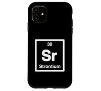 Strontium - Sr, Periodic Table of Elements Science Gifts Case for iPhone 11