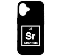 Strontium - Sr, Periodic Table of Elements Science Gifts Case for iPhone 16