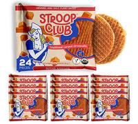 Stroop Club Authentic Vegan Stroopwafel with Dutch Caramel Center Filling - Breakfast Waffle - Coffee Snacks - 2 Sweet Stroop Waffles per Wrap - Pack of 12 (24 Wafels Total)