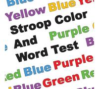 Stroop Color and Word Test (SCWT): Stroop Test for All Ages: Sharpen Mind, Increase Processing Speed, and Refresh Memory Skills