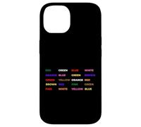 Stroop Test - Psychology, Neuroscience Geek, Nerd, Brain Case for iPhone 14