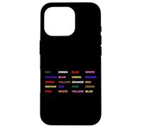 Stroop Test - Psychology, Neuroscience Geek, Nerd, Brain Case for iPhone 16 Pro
