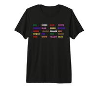 Stroop Test - Psychology, Neuroscience Geek, Nerd, Brain Premium T-Shirt