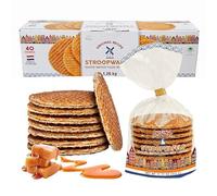 Stroopwaffels Toasting Caramel Wafers - 39g x 40 Original Toasted Caramel Waffles Great for Afternoon Tea Hamper 1.26kg, Birthday Gifts for Women. Breakfast Waffle - Coffee Snacks